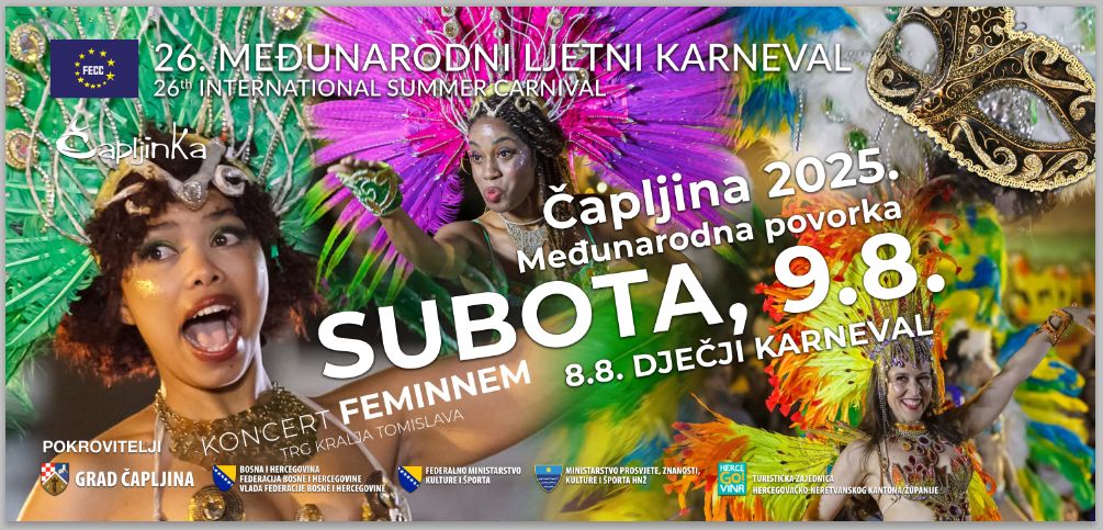 Danas počinje “Međunarodni ljetni karneval Čapljina“ 